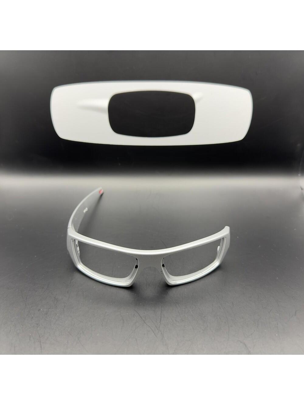Oakley Gascan Silver Front Frame/Right Arm (No Icon)